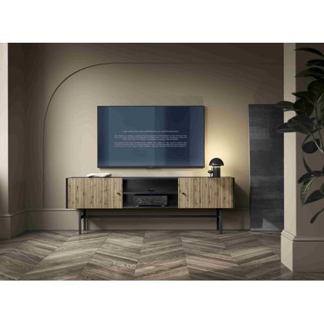 furnix Commode avec 6 tiroirs largeur 120 cm pour chambre à coucher moderne brun Wotan