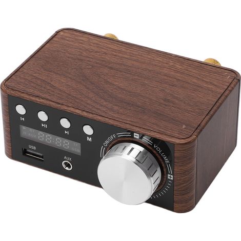 Mini amplificateur de puissance Bluetooth 5.0 stéréo HiFi numérique 2 canaux 50 W avec entrée USB (1/5)