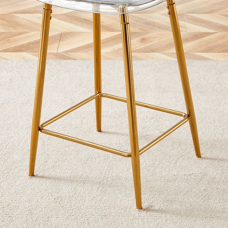 Sgabello da bar, regolabile, 51 x 45 x 102 cm, oro (1/5)