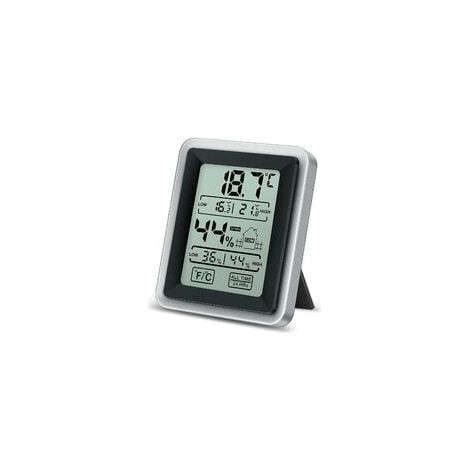 Hygrometer, Innenthermometer, Temperatur- und Luftfeuchtigkeitsüberwachungsanzeige, hohe Präzision, leicht ablesbares LCD-Display, tragbar, für Büro, Kühlschrank, Garage, Zuhause (1/5)