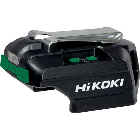 HIKOKI Chargeur pour batteries externes - 18V et MultiVolt - avec lampe LED et fonction power bank