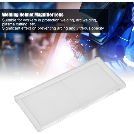 Casque de soudage loupe lentille loupe tricheur remplacement Transparent PC accessoires 075- (1/4)