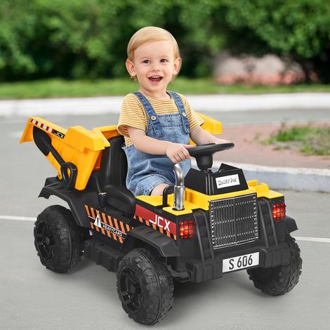12v kinder traktor mit elektrischen heckschaufel fernbedienung lichternmusikradio fur kinder ab 3 jahre 8830