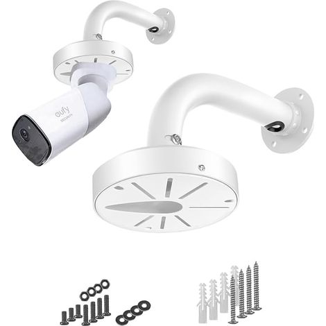 Wall Mount Bracket for CCTV IP Dome Cameras, Junction Box Cable Management Universal Pole Mount Security Surveillance Systems, Solid Metal Base Powder Coated (1/5)