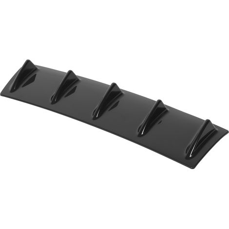 Heckstoßstangen-Diffusorlippe, wasserdicht, glänzend schwarz, universell, für Autotuning, 5 Lamellen (1/5)