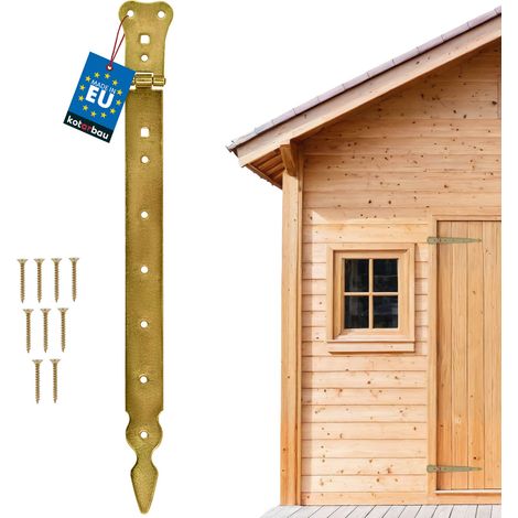 Scharnier für Gartenpavillons, Türen, Fensterläden, Tore, Stahl, Gold, 400 mm