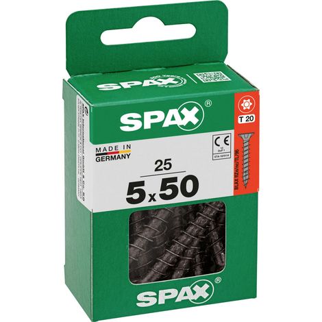 Spax Universalschrauben 5 x 50 mm T20 Vollgewinde - 25 Stk.