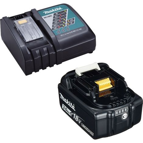 Genuine Makita 18V 3.0Ah LXT Lithium Battery BL1830 + DC18RC Fast Charger