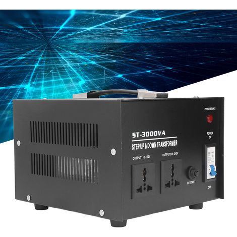 ST-3000VA 3000W Leistungstransformator, 220V auf 110V Spannungswandler, Europäischer Standardstecker 110V/220V (1/5)
