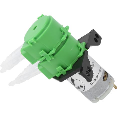 Pompe péristaltique double tête mini pour dosage d'eau liquide dans un aquarium (12 V CC) (1/5)