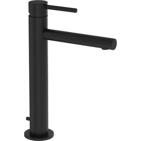 Mitigeur lavabo - VitrA A4256936WTC - noir mat - bonde escamotable - 5 L/min