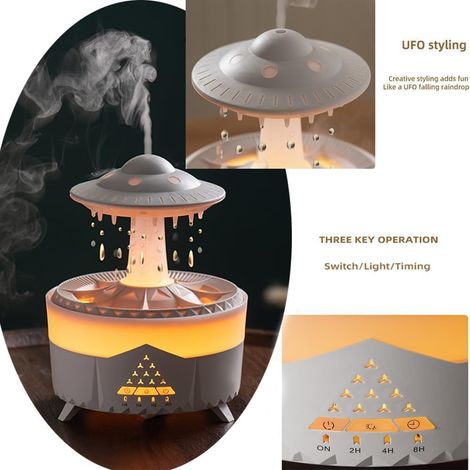 Diffuseur d'arômes et humidificateur électrique pour la maison – Diffuseur d'huiles essentielles avec télécommande, parfume agréablement l'intérieur (1/5)