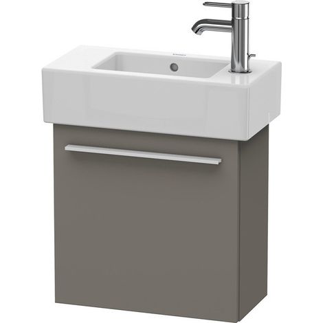 Meuble sous-vasque X-LARGE 228x450x442mm ouverture gauche flanelle gris satin