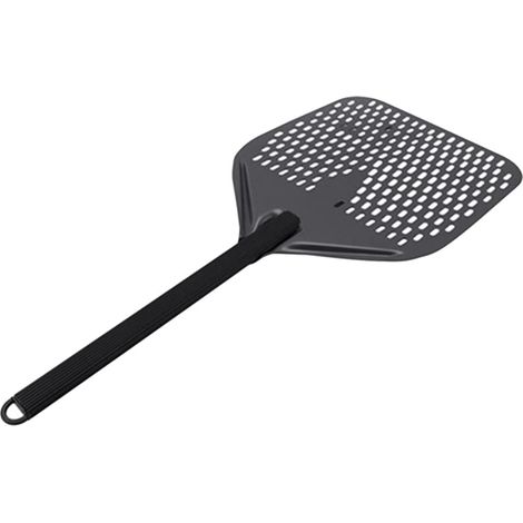 Pala para pizza de aluminio de 35,5 cm de largo con mango largo, accesorio para pizza, raspador de masa