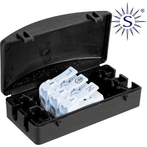 IP20 Black Series Solera-Beleuchtungsanschlusskasten (in Schrumpffolie verpackt) BK-L3P