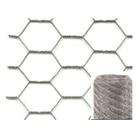 Malla Cercado Triple Torsion 25X0,8Mm 1X50M Acero Galvanizado