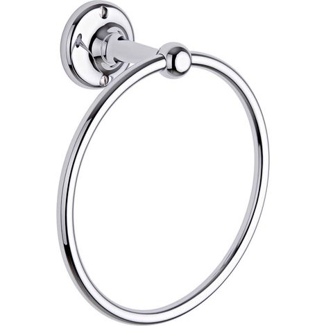 Anneau porte-serviette chromé