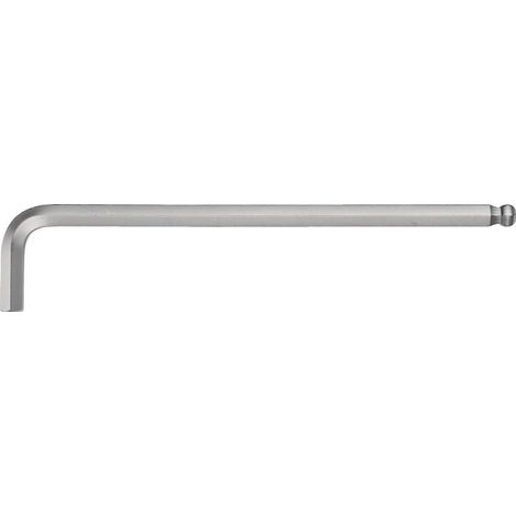 Tournevis coudé hexagonal SW 8mm long,tête sphérique 200x36mm TECWERK (1/3)
