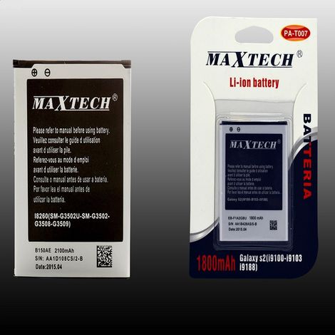 Trade Shop - Batería Interna Para Smartphone Samsung Galaxy S2 Repuesto Maxtech Pa-t007 -