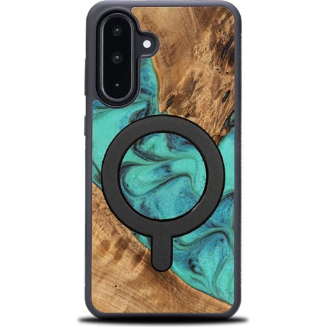 Custodia Bewood Unique per Samsung Galaxy A56 5G - Turchese con MagSafe (1/5)