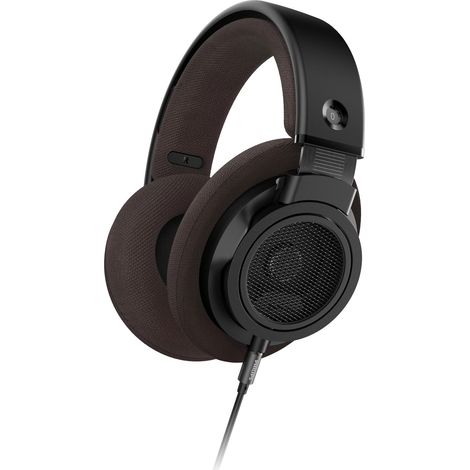 Philips SHP9500CY/00 cuffia e auricolare Cuffie Cablato A Padiglione MUSICA Nero, Marrone (1/4)