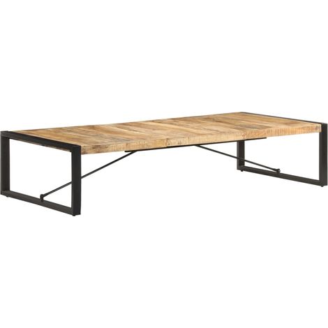 Table basse 180x90x40 cm Bois de manguier brut