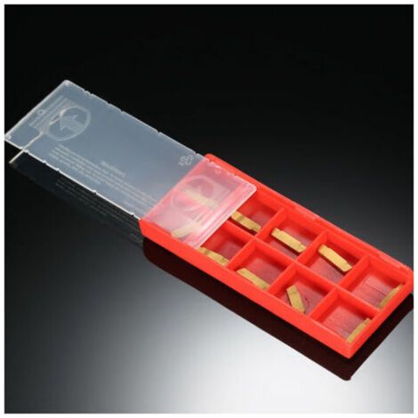 Plaquettes En Carbure De Tungstene, Pour Outil De Coupe De Rainurage De Tour Mgehr / Mgivr, 10Pcs (1/3)