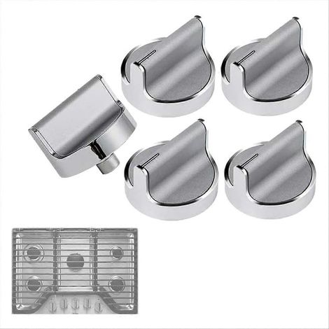 Ersatzknöpfe für Gasherd W10594481 - Ersetzt die Knöpfe AP6023301 und WCG97US6DS00 (5er-Pack). (1/5)