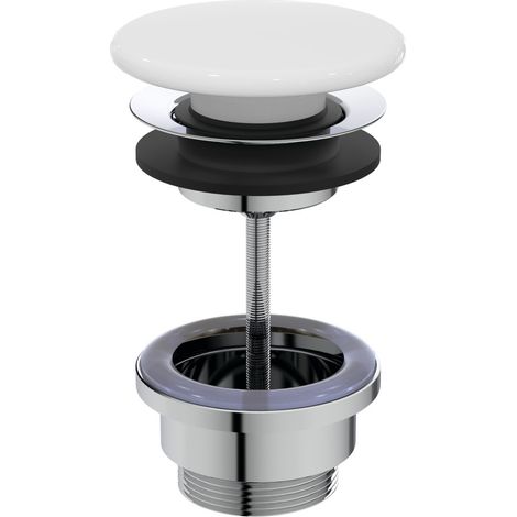 Ideal Standard - Desagüe de lavabo, Click Clack, blanco E265301 (1/2)