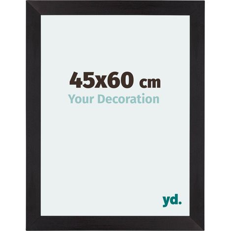 Cadre Puzzle 45x60 cm - Noir Grain de Bois - MDF - Mura. (1/5)