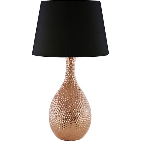 Premier Housewares Julius Copper Hammered Ceramic Table Lamp (1/5)