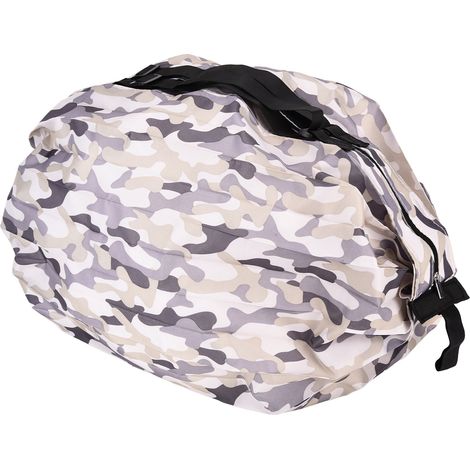 Hochwertige Aufbewahrungstasche, wasserdichte Reisetasche, faltbar, grau-tarnfarben, mit Schultergurt, tragbar, tragbar, faltbar (1/5)
