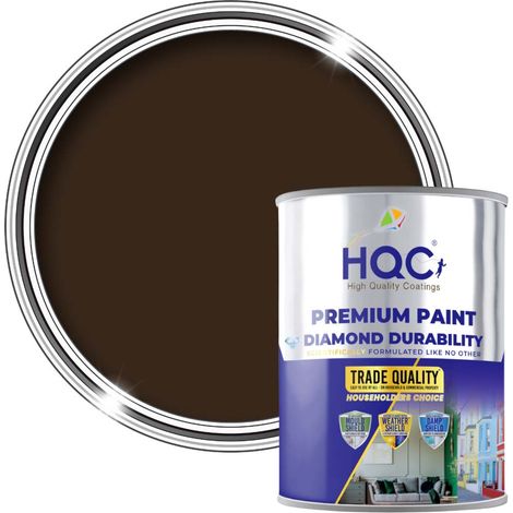 HQC Roof Paint - Weatherproof & Durable Roof Protection - Brown - 5L