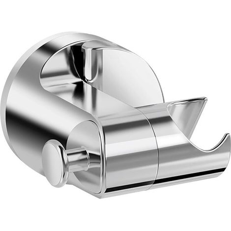 Support de Douchette - Ventouse 7,6 cm - Pivotant 360° - Compatible Toutes Douchettes - Argent - 1 Pièce (1/5)