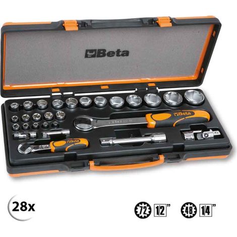 Beta 902A/C22 Assortimento chiavi a bussola in valigetta 28 Pz. (1/5)