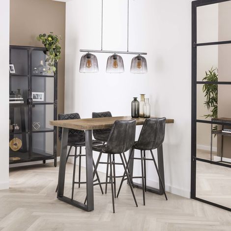 Industrieller Bartisch Mangoholz Wyatt Blank 135x70 cm (1/5)