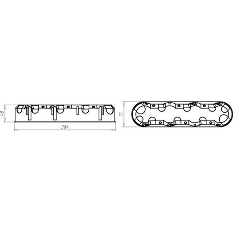 KAISER Hohlwand Verbindungsdose O-range ECON 4 48mm halogenfrei 5 Stk