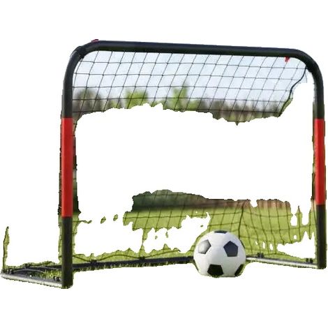 But de football, cadre en acier durable, installation facile, 90x48x71 cm (1/2)