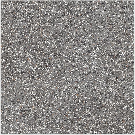 Carrelage Vintage effet Terrazzo Gris 90x90x0,9 cm Belrosa - Sol et mur intérieur et Sol extérieur (vendu par carton de 1,62 m²) - RO'MA CARRELAGE