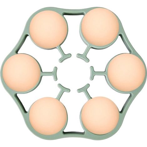 Soporte para huevos, Cartón de huevos, antideslizante Fácil limpiar resistente calor Utensilios cocina Utensilios cocina, olla presión (verde) (1/5)