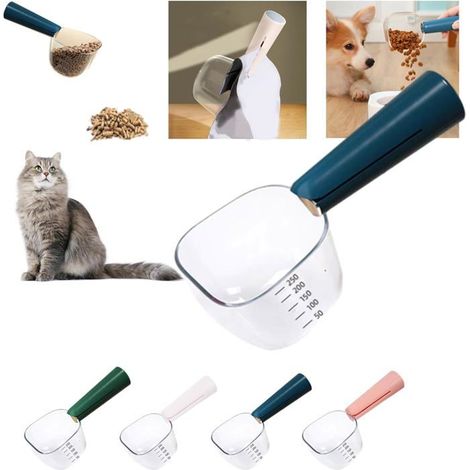 Cuillère doseuse transparente, cuillère multifonctions, doseuse pour aliments pour animaux, doseuse à croquettes, doseuse à aliments (1/5)
