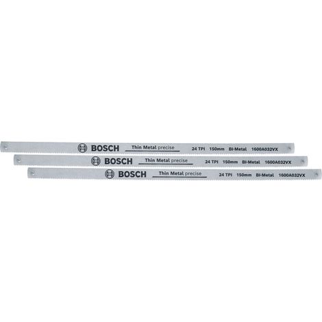 Bosch Bügelsäge 150-mm-Blatt 24 TPI 3-tlg. - 1600A03AC9 (1/5)