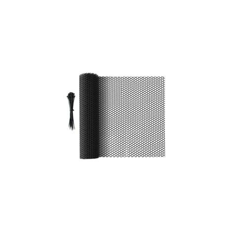 Clôture en Maille Plastique Noir, 5 m x 40 cm, Filet Polyvalent pour Protection des Arbres, Barrière pour Chats, Chiens, Lapins et Plantes