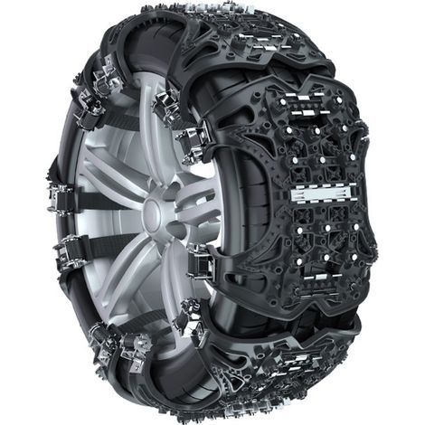 Chaînes à neige universelles 165-285 mm – TPU épaissi – Installation rapide en 2 min – Adhérence optimale – Pour voitures et SUV (1/5)