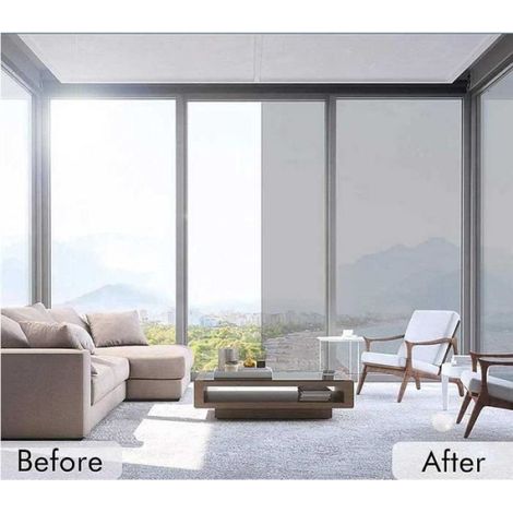 Film Solaire - - 40x400 cm - Anti UV - Protection Miroir - Isolation Thermique (1/4)