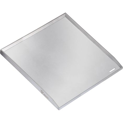 Bbq-Toro – Plaque de cuisson en acier inoxydable 40 x 41,5 cm – Pour barbecues à gaz et charbon – Écoulement pratique pour graisse – Surface de cuisson 6,3 kg