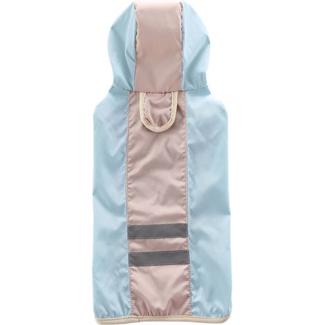 Imperméable Pour Chien - Tissu Polyester 100% Étanche Avec Bandes Réfléchissantes - Capuche Intégrée Et Fermeture Velcro - Idéal Pour Promenade En Pluie - Taille L (1/5)
