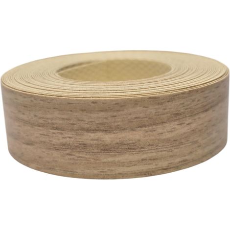 1x Bande de Chant Thermocollant 21mm x 5m Epaisseur 0,50mm Mélaminé Facile à Appliquer Bricolage Étagère Meuble Panneau Bois Durable, Hêtre Scandic Light (1/3)