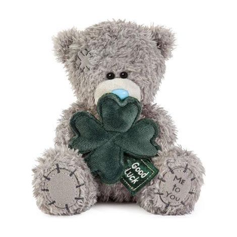 Teddybär – Viel Glück mit Klee 13 cm