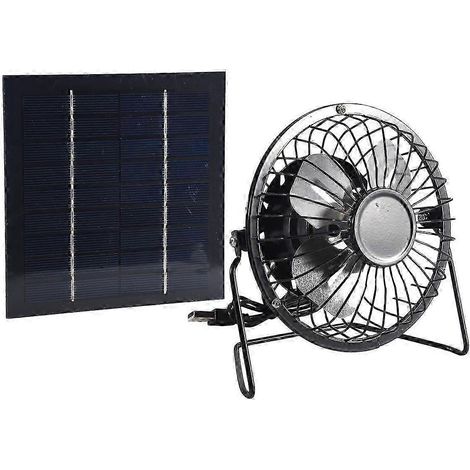 Mini ventilateur solaire portable 5W 4 pouces pour serre ou bureau (Japon) (1/5)